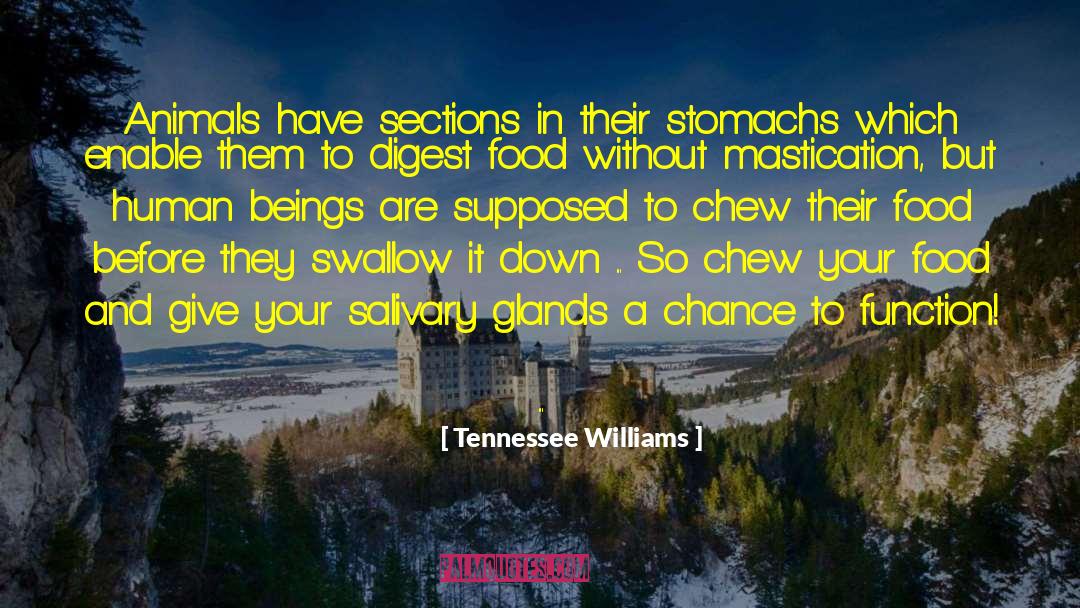 Chew quotes by Tennessee Williams