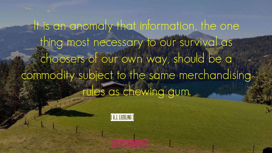 Chewing Gum quotes by A.J. Liebling