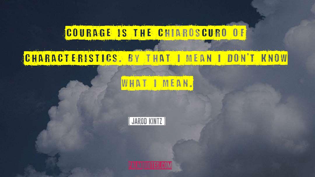 Chiaroscuro quotes by Jarod Kintz