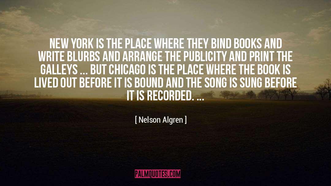 Chicago Blackhawk quotes by Nelson Algren