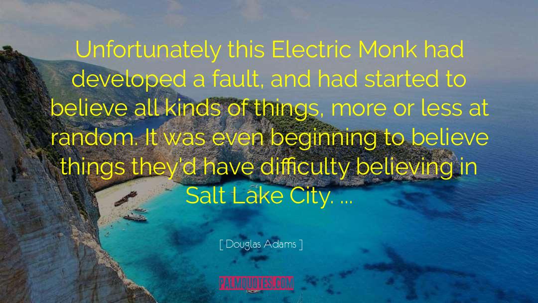 Chicago To Salt Lake By Air quotes by Douglas Adams