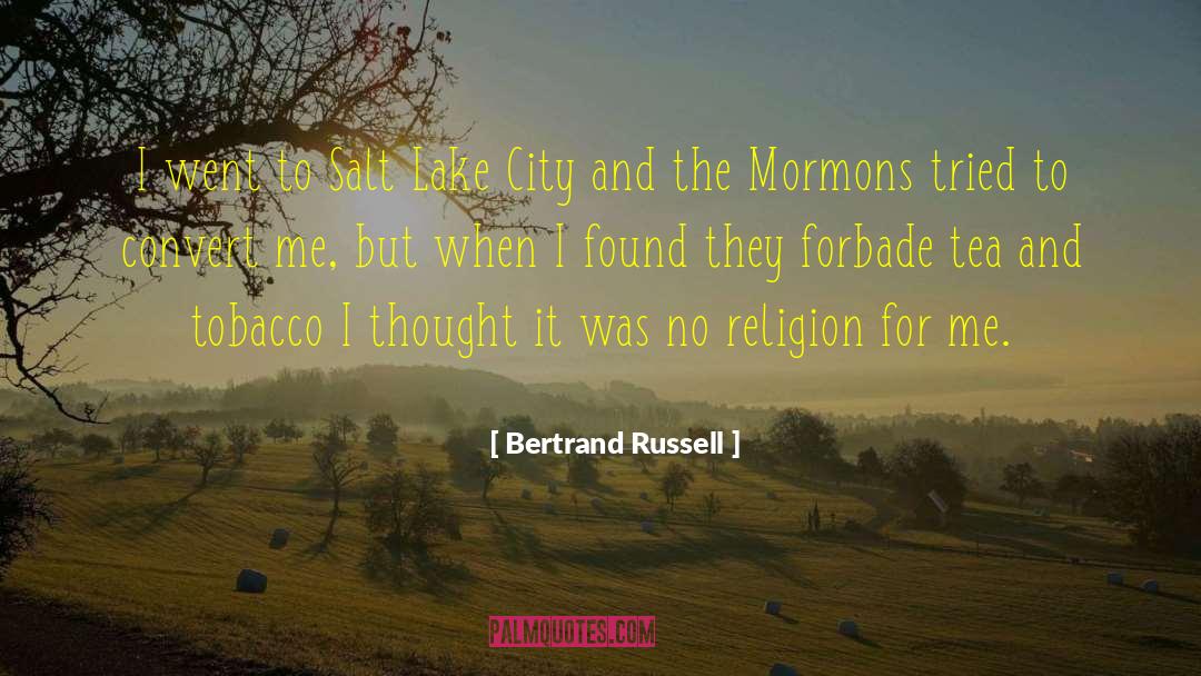 Chicago To Salt Lake By Air quotes by Bertrand Russell