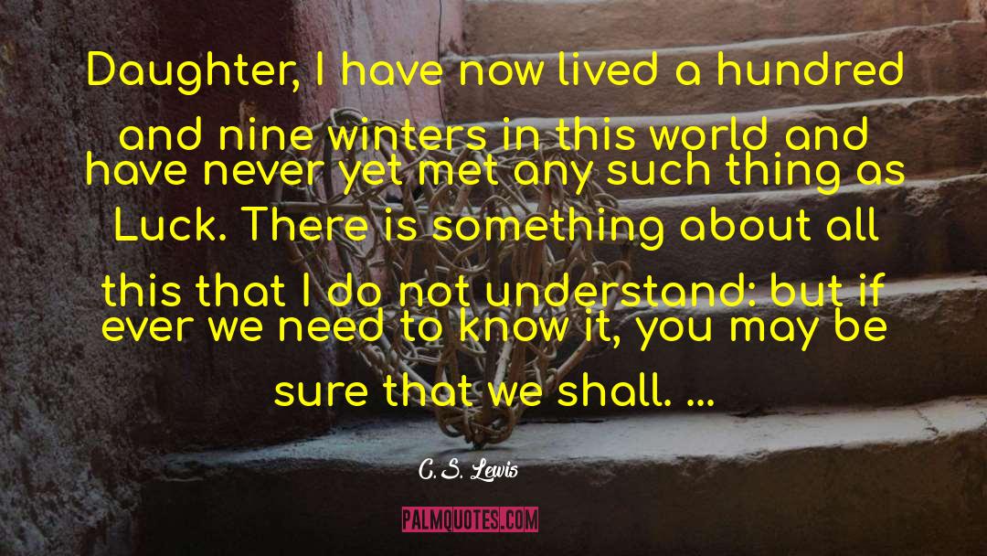 Chicago Winter quotes by C.S. Lewis