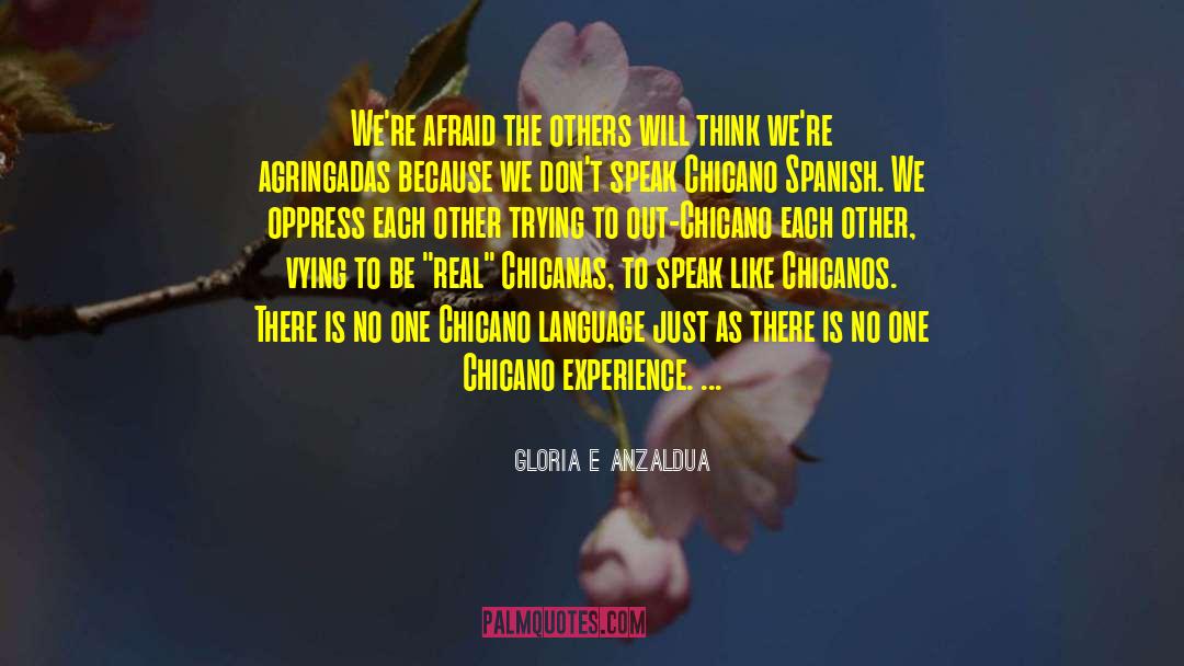 Chicano quotes by Gloria E Anzaldua