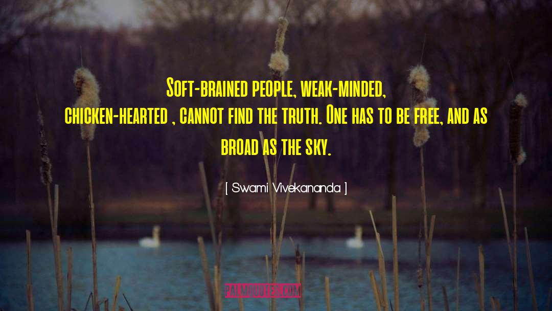 Chicken Hearted quotes by Swami Vivekananda