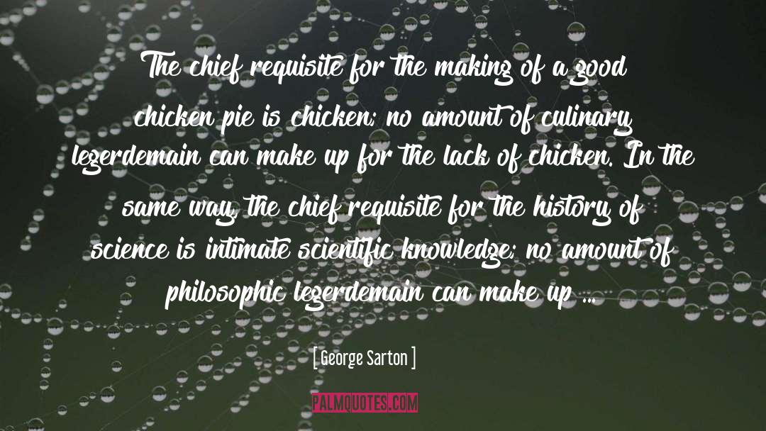 Chickens Bruneti quotes by George Sarton