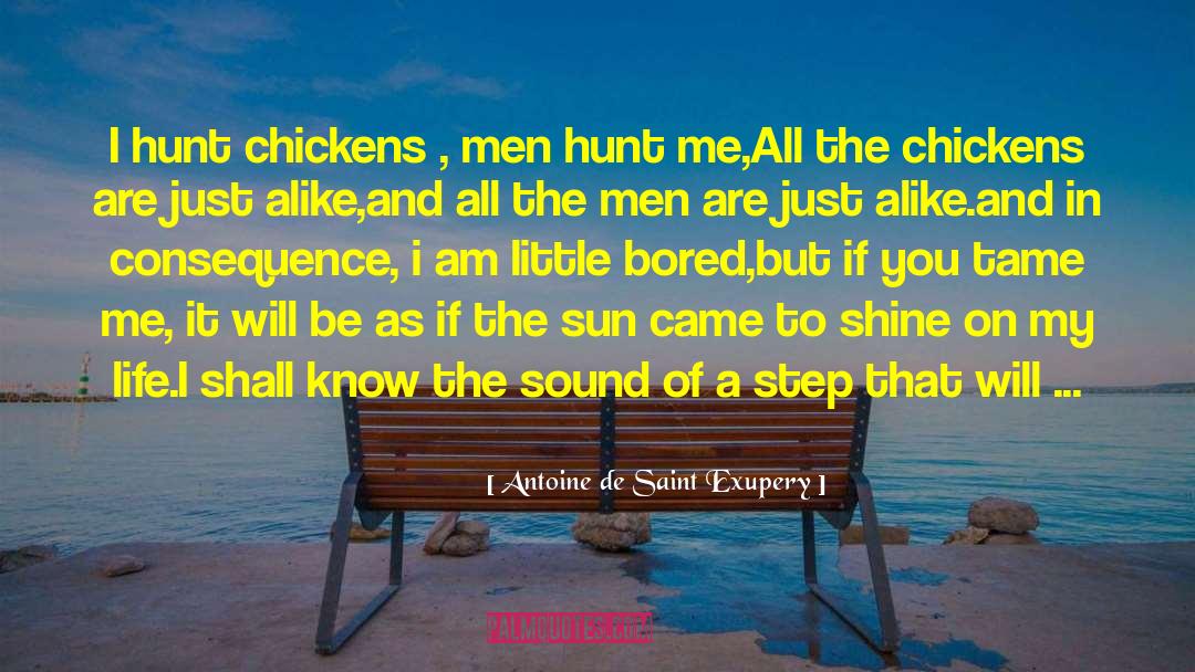 Chickens quotes by Antoine De Saint Exupery