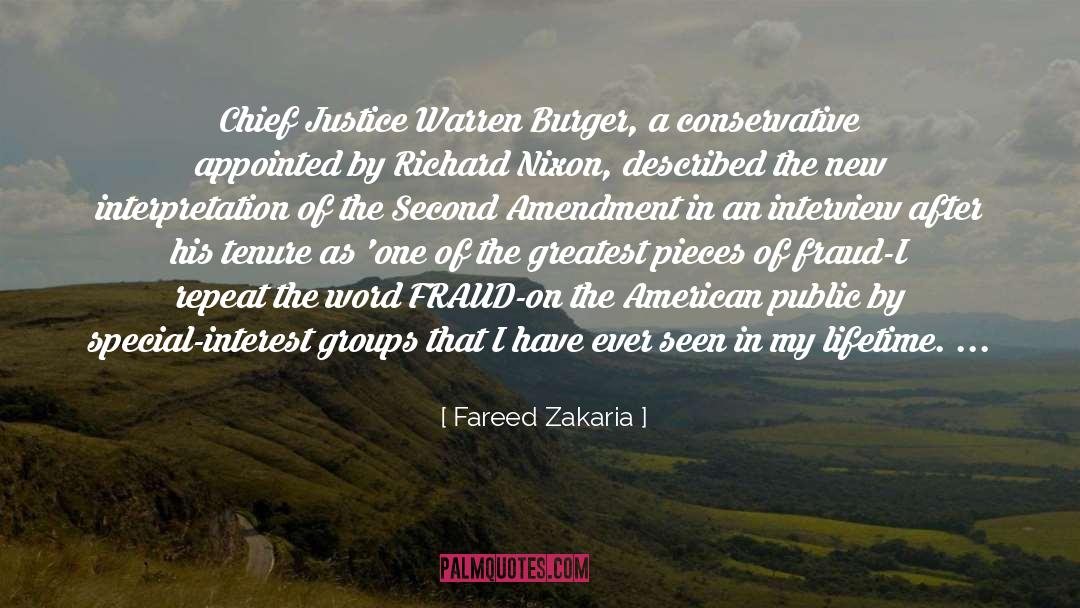 Chief Justice quotes by Fareed Zakaria