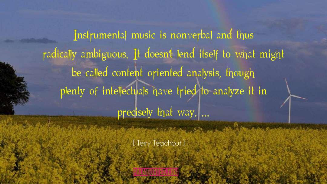 Chiello Instrumental Music quotes by Terry Teachout