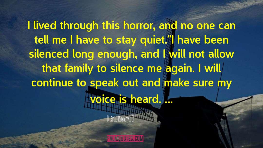 Child Abuse Survivor quotes by Erin Merryn