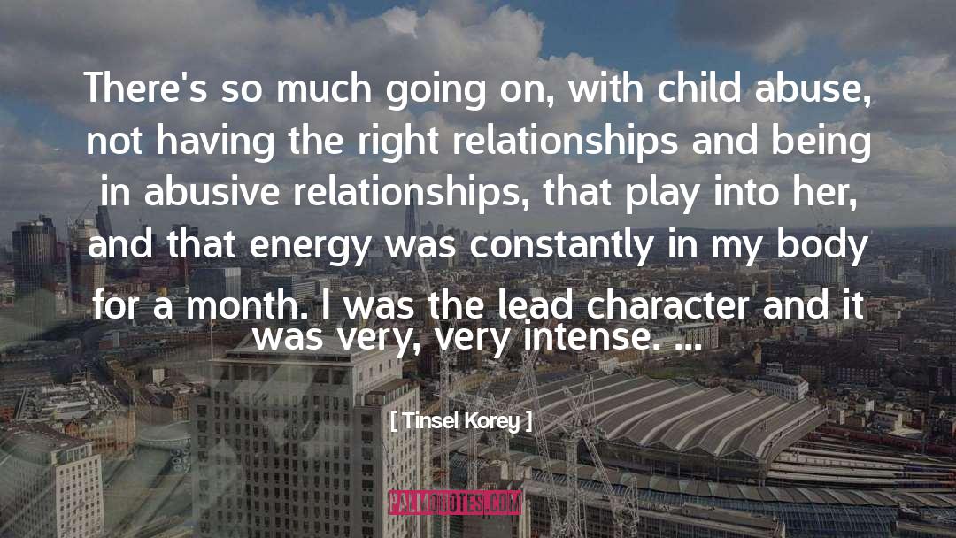 Child Abuse Survivor quotes by Tinsel Korey