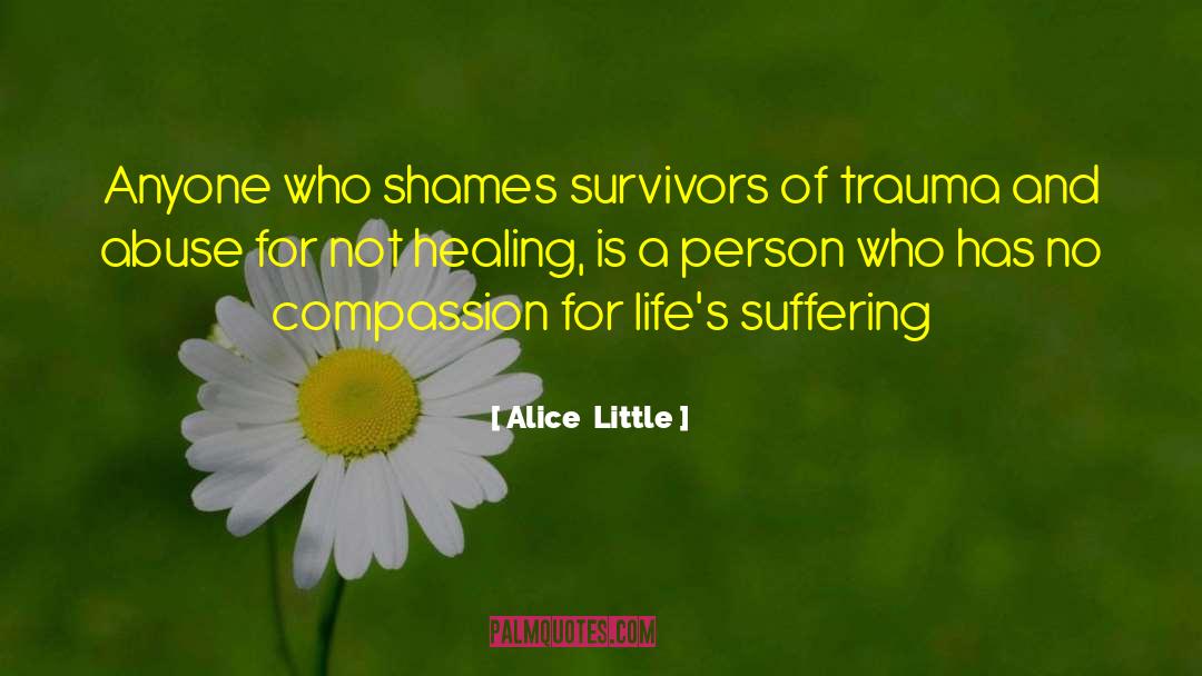 Child Abuse Survivors quotes by Alice  Little