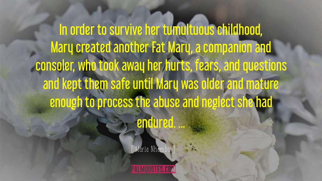 Child Abuse Survivors quotes by Maria Nhambu