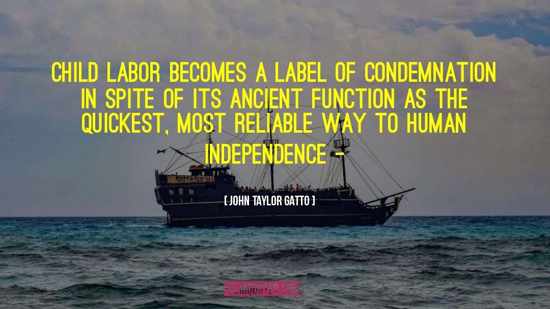 Child Labor quotes by John Taylor Gatto
