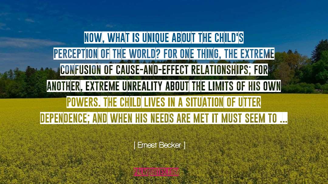 Child quotes by Ernest Becker