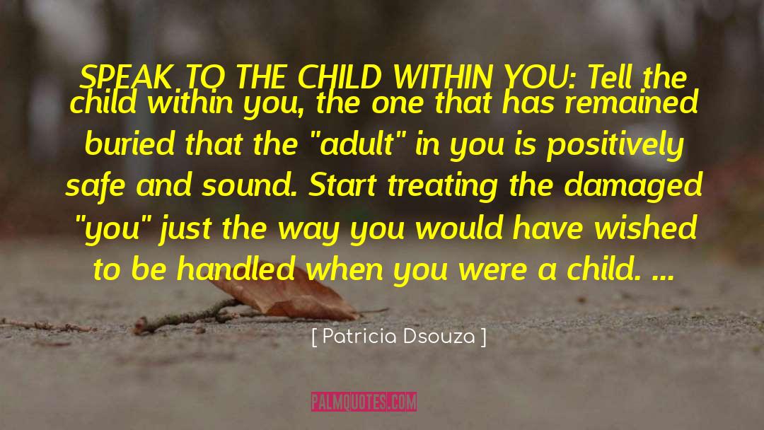 Child Within quotes by Patricia Dsouza