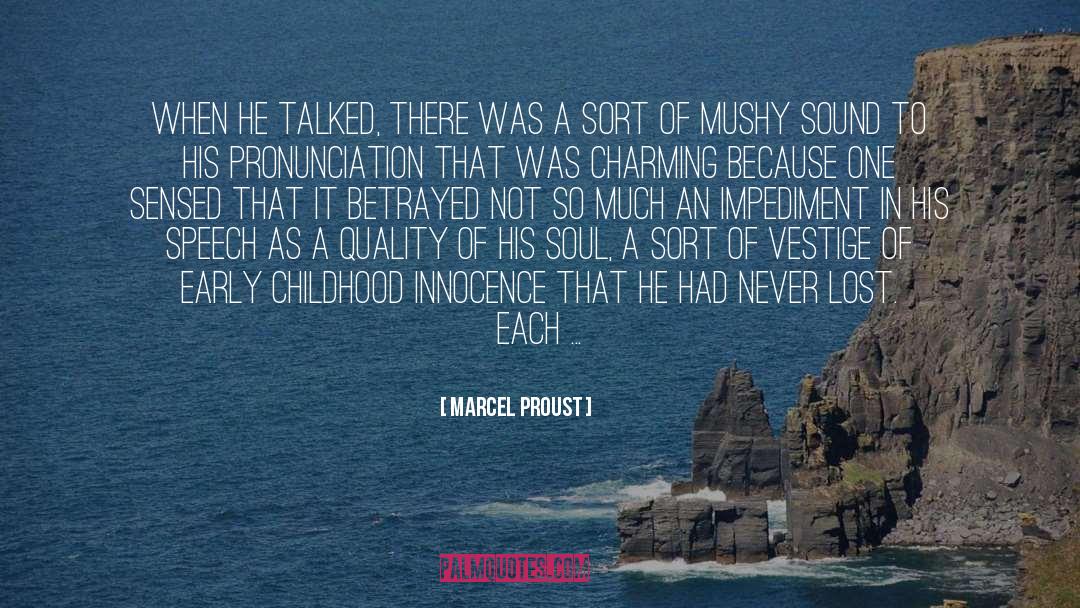 Childhood Innocence quotes by Marcel Proust