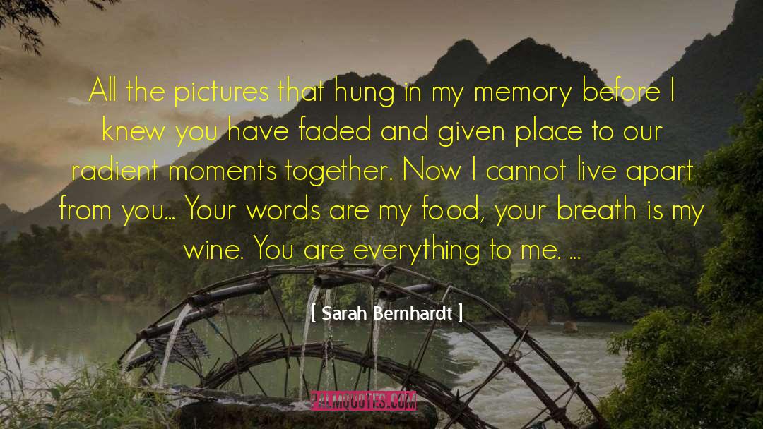 Childhood Memory quotes by Sarah Bernhardt