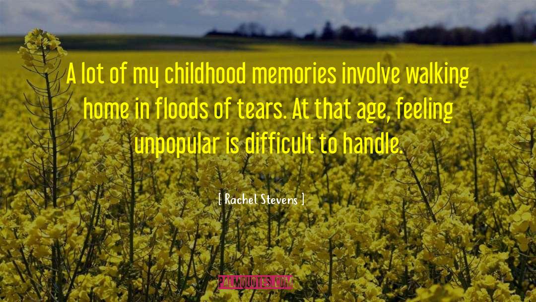 Childhood Pics Memories quotes by Rachel Stevens