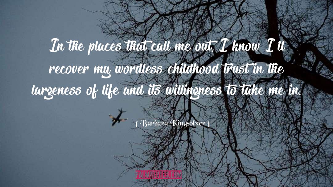 Childhood Religion quotes by Barbara Kingsolver