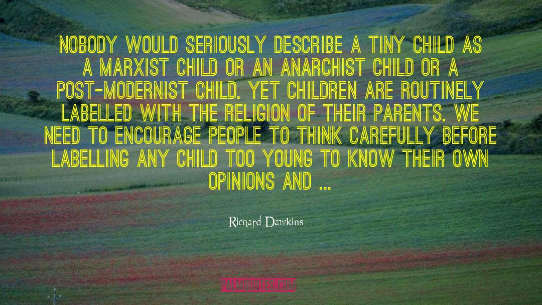Childhood Religion quotes by Richard Dawkins