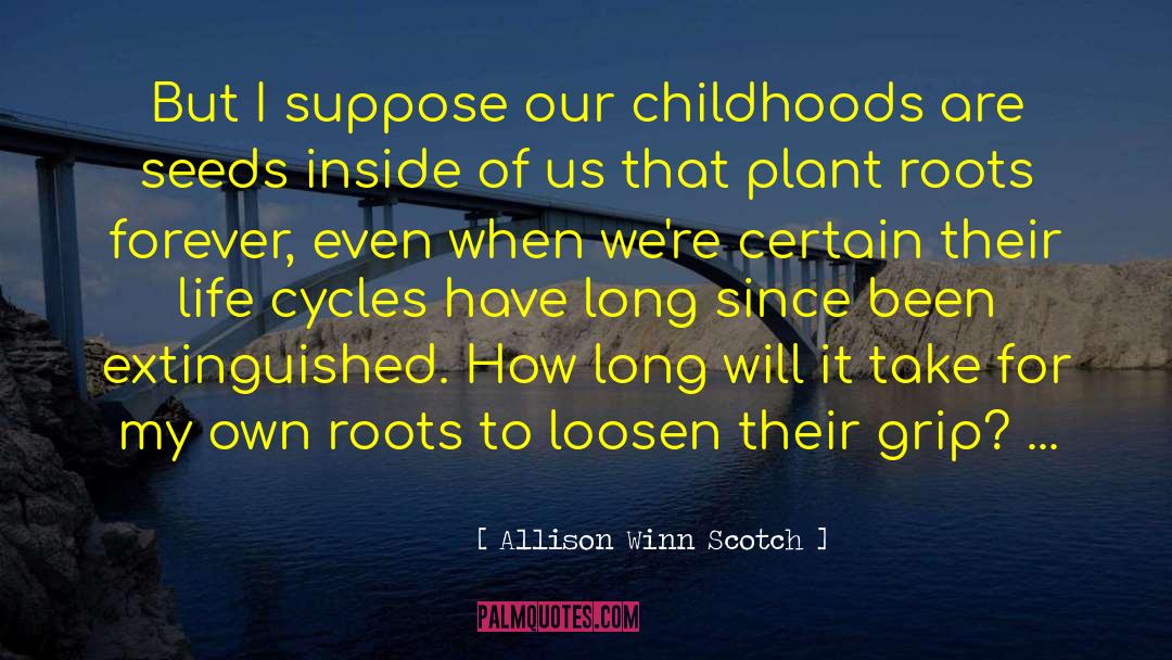 Childhoods quotes by Allison Winn Scotch