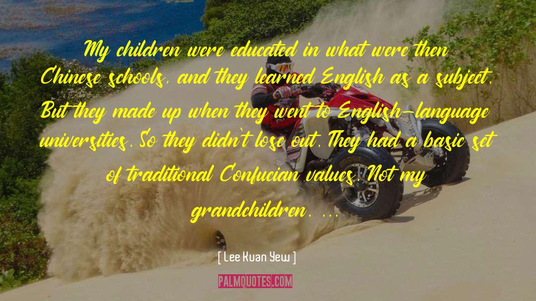 Children Questions quotes by Lee Kuan Yew