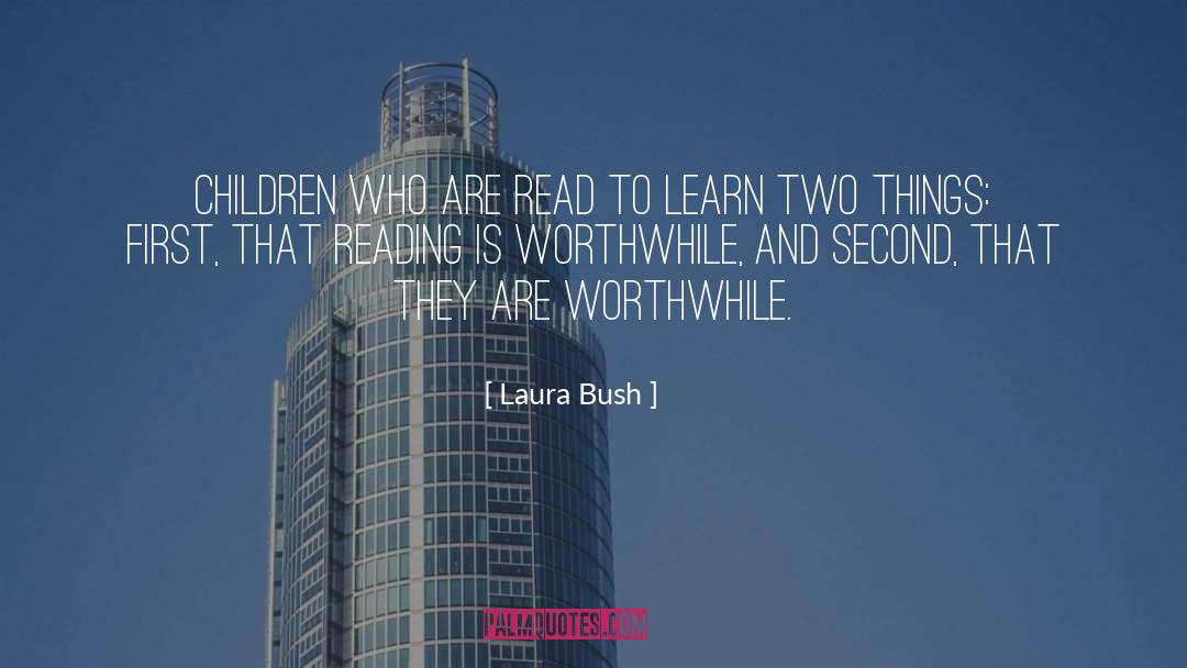 Children Reading quotes by Laura Bush