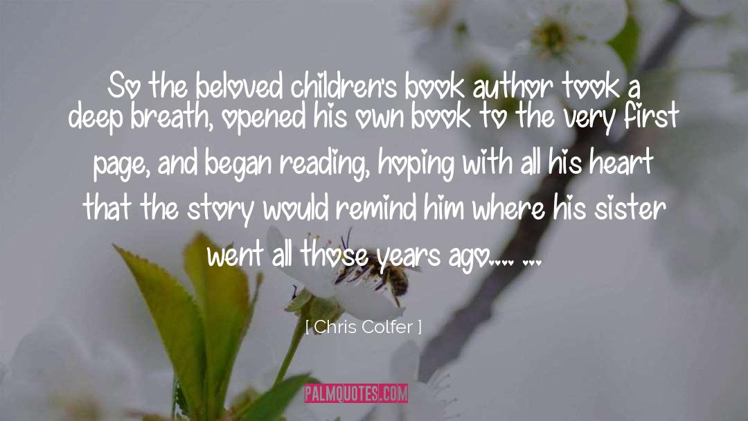 Childrens Book quotes by Chris Colfer