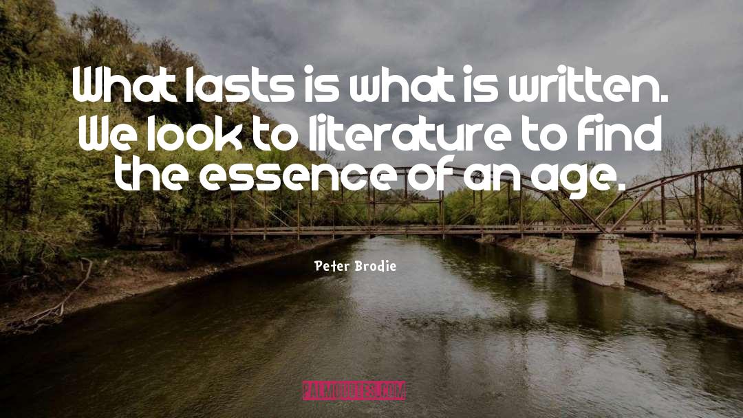 Childrens Literature quotes by Peter Brodie