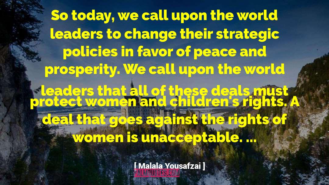 Childrens Rights quotes by Malala Yousafzai