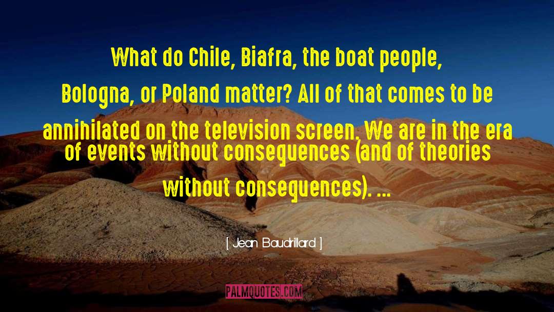 Chile quotes by Jean Baudrillard