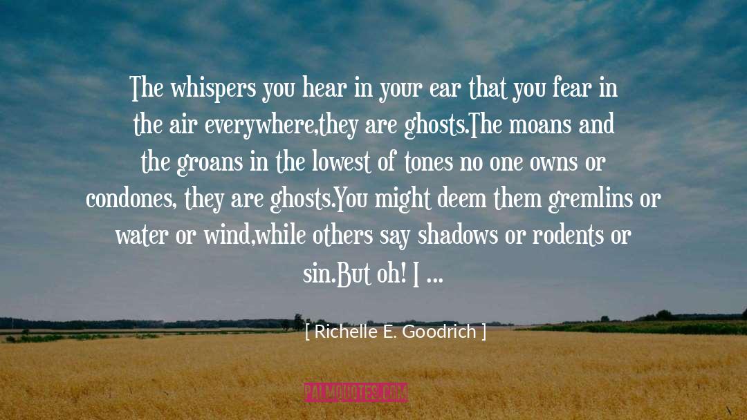 Chills quotes by Richelle E. Goodrich