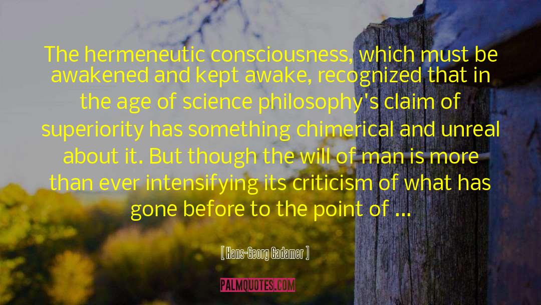 Chimerical Ber quotes by Hans-Georg Gadamer