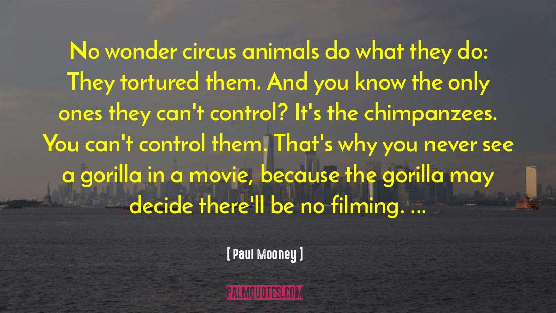 Chimpanzees quotes by Paul Mooney