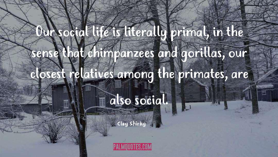 Chimpanzees quotes by Clay Shirky