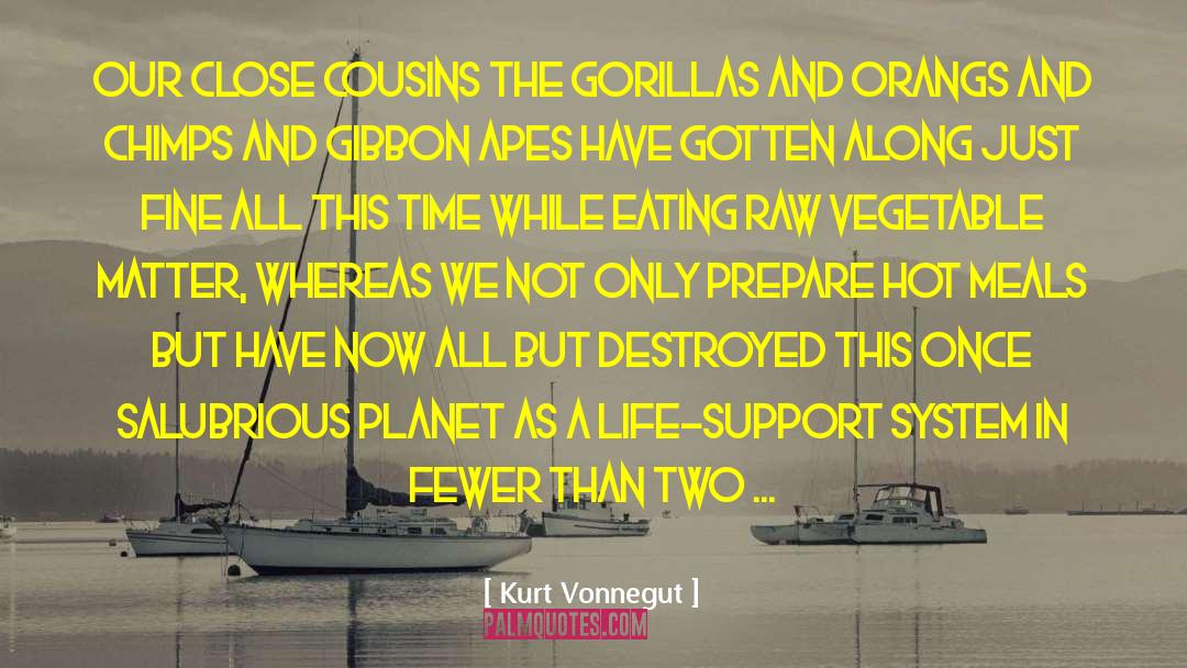 Chimps quotes by Kurt Vonnegut