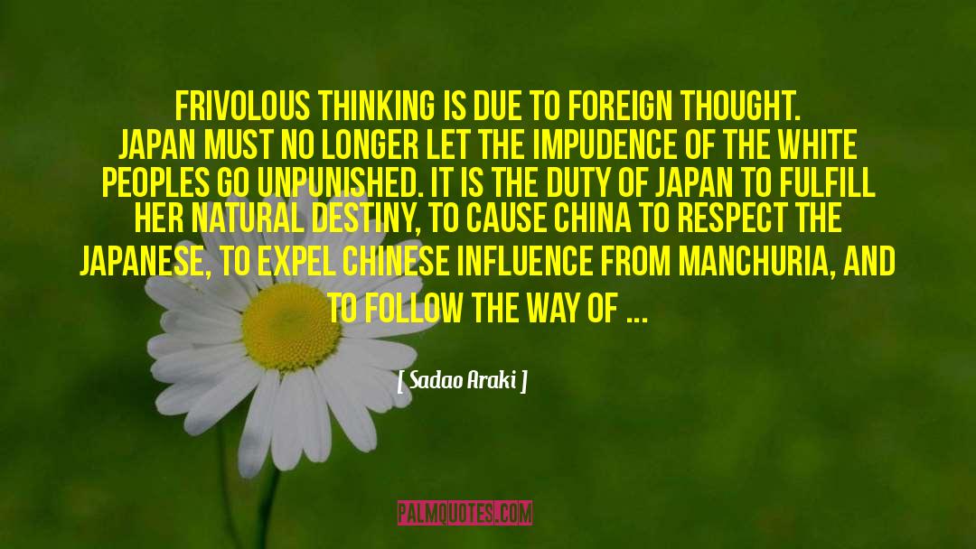 China Bashing quotes by Sadao Araki