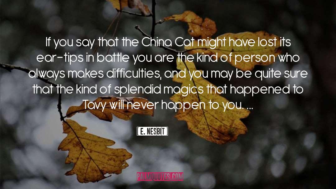 China Culture quotes by E. Nesbit