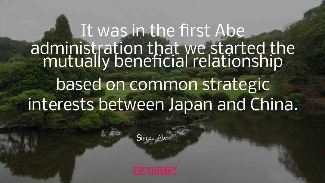 China quotes by Shinzo Abe
