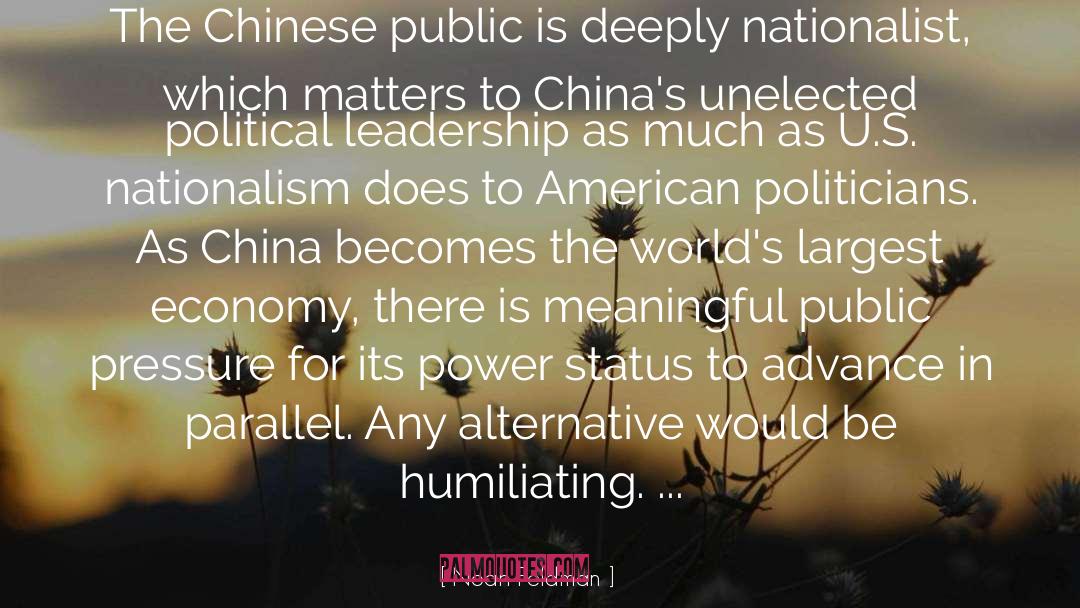 China quotes by Noah Feldman