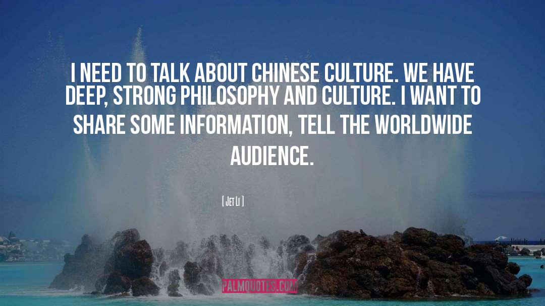 Chinese Culture quotes by Jet Li