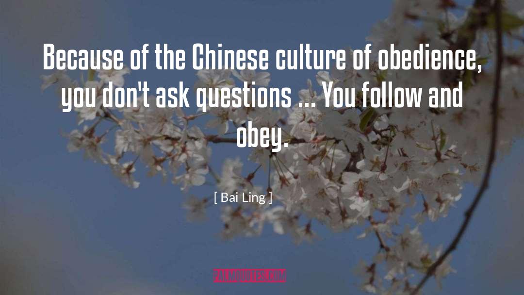 Chinese Culture quotes by Bai Ling