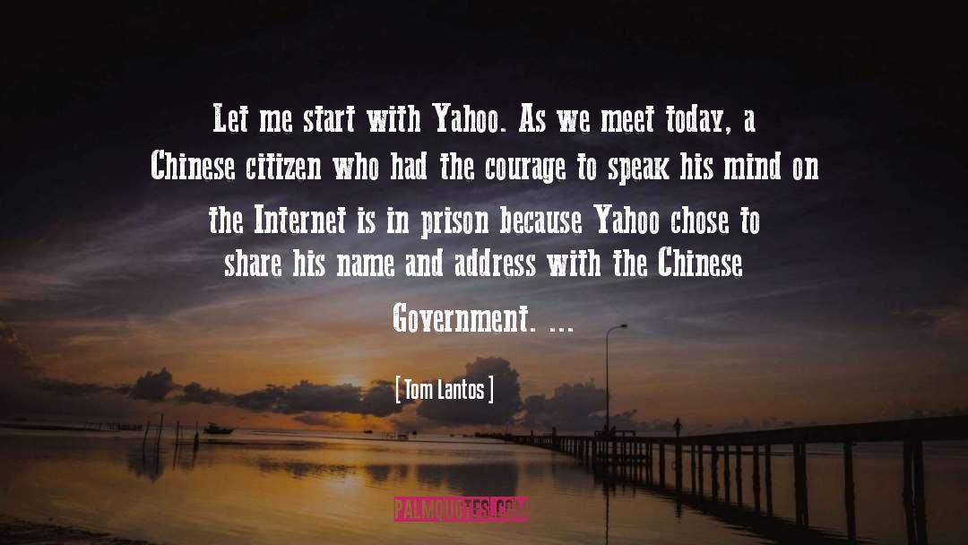 Chinese Government quotes by Tom Lantos