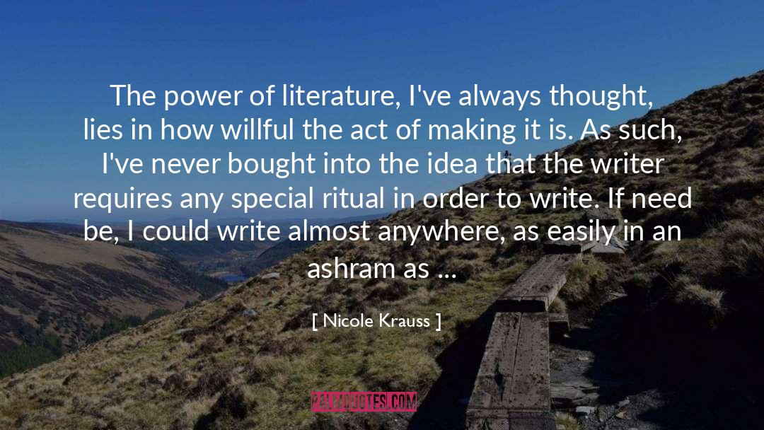 Chinese Literature quotes by Nicole Krauss
