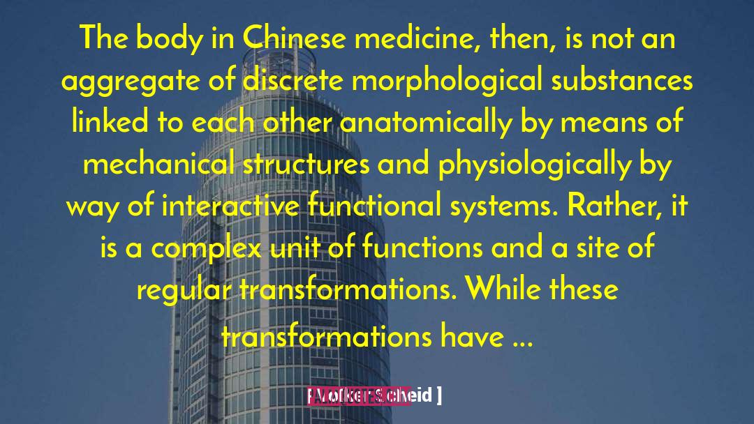 Chinese Medicine quotes by Volker Scheid