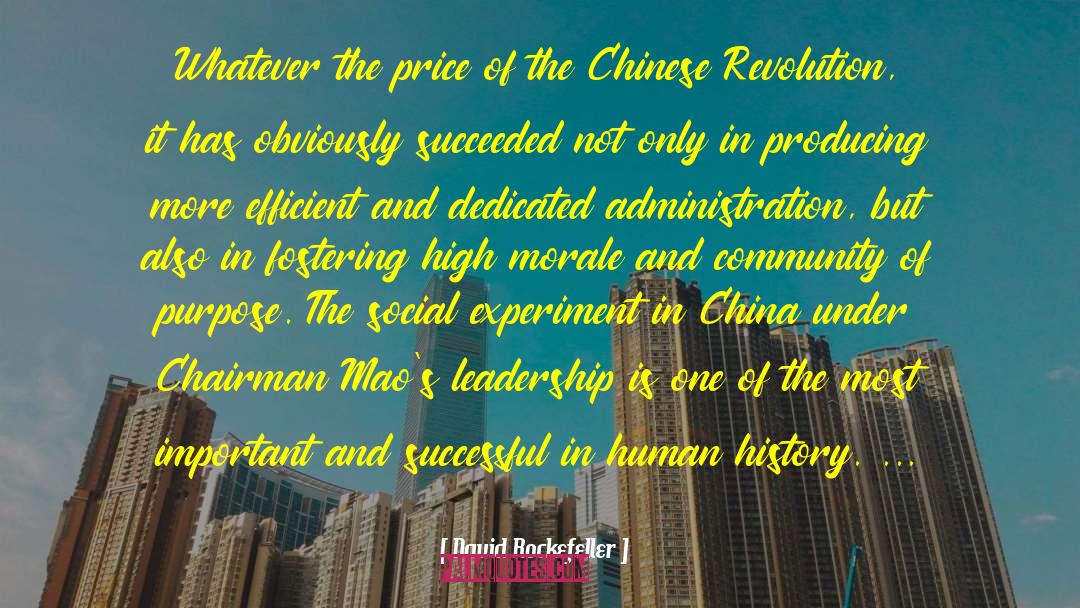 Chinese Revolution quotes by David Rockefeller