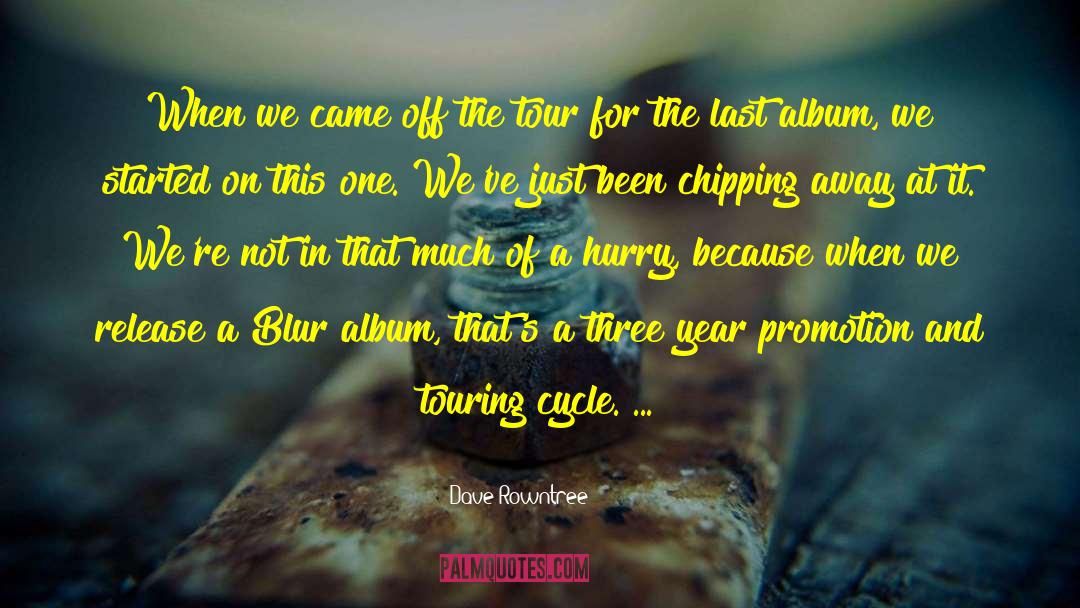 Chipping Away quotes by Dave Rowntree