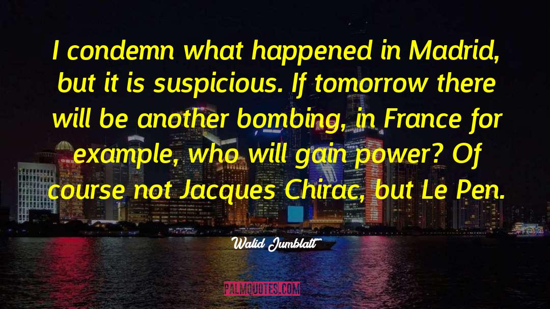 Chirac quotes by Walid Jumblatt