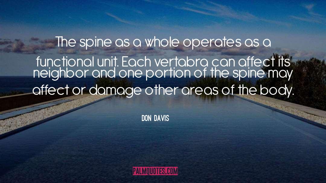 Chiropractic quotes by Don Davis